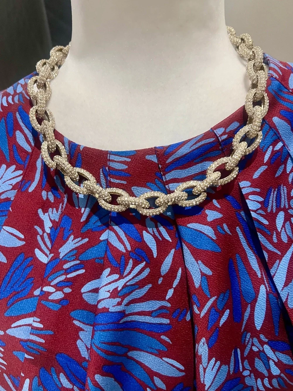 J. Crew Two-Tone Pave Crystal Link Necklace-NWOT• GIFT IDEA 🎁 GREAT DEAL!